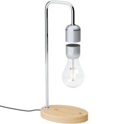 DesignNest DH0106-EULELP левитираща лампа, магнитна левитация, 2 W, 120 lm, 2700 K, сребриста
