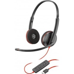 Poly Blackwire C3220 USB-A стерео слушалки с микрофон, черни