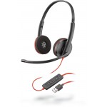 Poly Blackwire C3220 USB-A стерео слушалки с микрофон, черни Poly Blackwire C3220 USB-A стерео слушалки с микрофон, черни