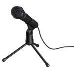 Hama MIC-P35 Allround настолен микрофон за PC и лаптоп, 3.5 мм жак, черен Hama MIC-P35 Allround настолен микрофон за PC и лаптоп, 3.5 мм жак, черен