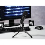 Hama MIC-P35 Allround настолен микрофон за PC и лаптоп, 3.5 мм жак, черен Hama MIC-P35 Allround настолен микрофон за PC и лаптоп, 3.5 мм жак, черен