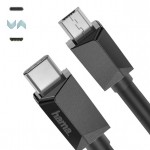 HAMA 200644 Кабел USB-C 2.0 мъжко към micro USB 2.0 мъжко, 0,75 m, 480 Mbit/s