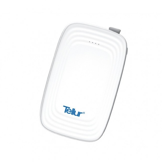 Tellur TLL158061 Slim 3 in 1 5000 mAh външна батерия, бяла Tellur TLL158061 Slim 3 in 1 5000 mAh външна батерия, бяла