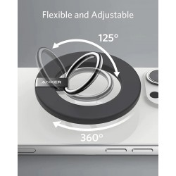 Anker 610 Magnetic Phone Grip (MagGo) – магнитен пръстен с поставка за iPhone с MagSafe, черен