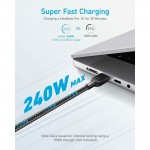 Anker 543 USB-C to USB-C Cable 240W, 180 см, черен Anker 543 USB-C to USB-C Cable 240W, 180 см, черен