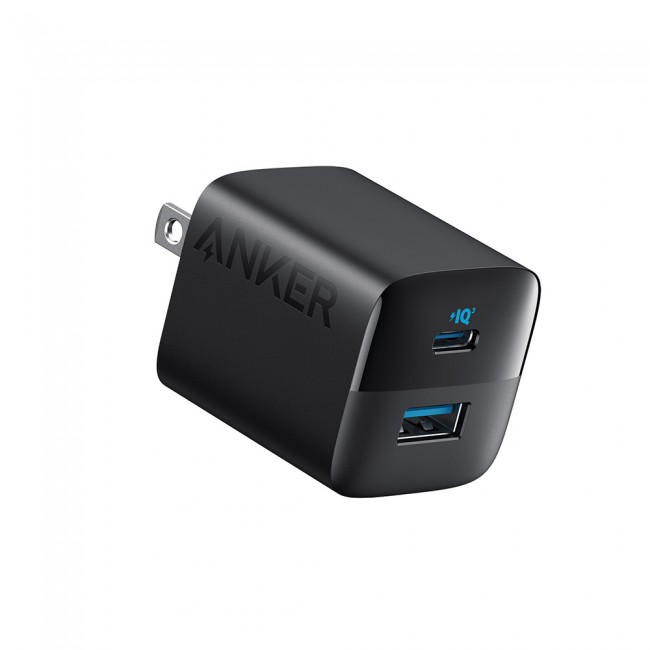 Anker 323 бързо мрежово зарядно устройство 33W, USB-C + USB-A, черен Anker 323 бързо мрежово зарядно устройство 33W, USB-C + USB-A, черен