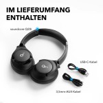 Anker Soundcore Q20i (Life Q20i) A3004G11 безжични слушалки с хибридно активно шумопотискане, Bluetooth 5.0 и черен цвят Anker Soundcore Q20i (Life Q20i) A3004G11 безжични слушалки с хибридно активно шумопотискане, Bluetooth 5.0 и черен цвят