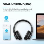 Anker Soundcore Q20i (Life Q20i) A3004G11 безжични слушалки с хибридно активно шумопотискане, Bluetooth 5.0 и черен цвят Anker Soundcore Q20i (Life Q20i) A3004G11 безжични слушалки с хибридно активно шумопотискане, Bluetooth 5.0 и черен цвят