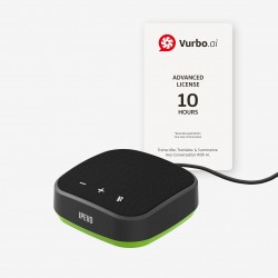 IPEVO VC-A10 + Vurbo.ai Adv-10Hr – USB спийкърфон с AI транскрипция, превод и обобщаване