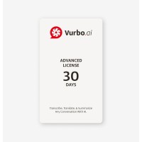 Vurbo.ai Adv софтуер за превод в реално време – 30 дни неограничено използване [Digital]