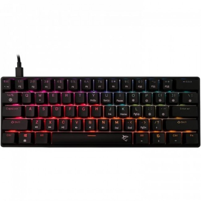 White Shark SHINOBI v2 механична гейминг клавиатура с кабел, RED OUTEMU Switch, черна White Shark SHINOBI v2 механична гейминг клавиатура с кабел, RED OUTEMU Switch, черна