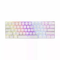 White Shark SHINOBI v2 механична гейминг клавиатура с кабел, OUTEMU Red суичове, бяла