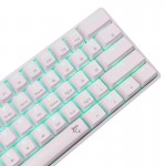 White Shark SHINOBI v2 механична гейминг клавиатура с кабел, OUTEMU Red суичове, бяла