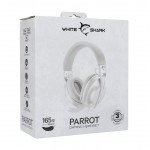 White Shark PARROT Over-Ear жични гейминг слушалки, Бял/Сив White Shark PARROT Over-Ear жични гейминг слушалки, Бял/Сив