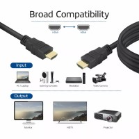 ACT AK3679 HDMI 2.0 кабел HDMI A към HDMI A, 3 м, 4K 60Hz, 18 Gb/s, черен