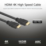 ACT AK3918 HDMI кабел HDMI A мъжки към HDMI A мъжки, 15 m, 4K/30Hz ACT AK3918 HDMI кабел HDMI A мъжки към HDMI A мъжки, 15 m, 4K/30Hz
