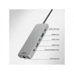 ACT AC7095 USB-C докинг станция 6-в-1, 8K при 30 Hz, 2.5G LAN, 100W Power Delivery ACT AC7095 USB-C докинг станция 6-в-1, 8K при 30 Hz, 2.5G LAN, 100W Power Delivery