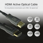 ACT AK4120 HDMI 2.1 AOC оптичен кабел HDMI A към A, 10 м, 8K 60 Hz, 48 Gb/s ACT AK4120 HDMI 2.1 AOC оптичен кабел HDMI A към A, 10 м, 8K 60 Hz, 48 Gb/s