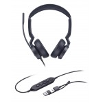 Yealink UH46 Dual Teams USB-C/A жични слушалки за Microsoft Teams Yealink UH46 Dual Teams USB-C/A жични слушалки за Microsoft Teams