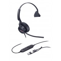 Yealink UH46 Dual Teams USB-C/A жични слушалки за Microsoft Teams