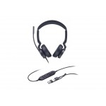 Yealink UH46 Dual Teams USB-C/A жични слушалки за Microsoft Teams Yealink UH46 Dual Teams USB-C/A жични слушалки за Microsoft Teams