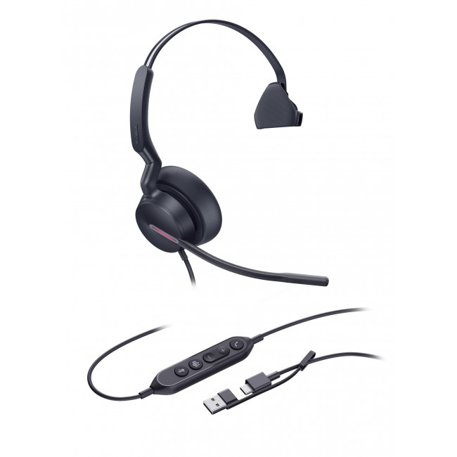Yealink UH46 Dual UC USB-C/A жични слушалки Yealink UH46 Dual UC USB-C/A жични слушалки