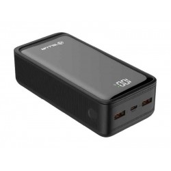 Tellur Boost Pro PD303 външна батерия 30000mAh, 2× QC 3.0 22.5W + USB-C PD 20W, LCD дисплей, черна