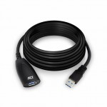 ACT AC6105 активен USB 3.2 Gen1 удължителен кабел USB-A, 5 м, 5 Gbps, с опция за външно захранване