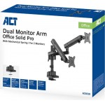 ACT Office Solid Pro AC8328 – настолна стойка с механична пружина за 2 монитора 17–35 ACT Office Solid Pro AC8328 – настолна стойка с механична пружина за 2 монитора 17–35