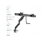 ACT AC8344 Office Premium стойка за два монитора до 32″ с напречна рамка и газов амортисьор ACT AC8344 Office Premium стойка за два монитора до 32″ с напречна рамка и газов амортисьор