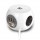 ACT AC2405 разклонител куб с 3 гнезда, 3 x USB-A, 1.5 м, бял, с ключ