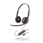 Poly Blackwire C3220 USB-C стерео слушалки с микрофон, черни