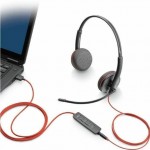 Poly Blackwire C3220 USB-C стерео слушалки с микрофон, черни