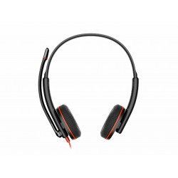 Poly Blackwire C3220 USB-C стерео слушалки с микрофон, черни