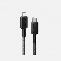 Anker 322 Кабел USB-C към USB-C, 0.9 м, черен