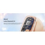 Baseus AirNora 2 безжични TWS слушалки Bluetooth 5.3, ANC -42 dB, 30 часа, оранжеви
