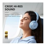 Anker soundcore Space One A3035G31 безжични слушалки с адаптивно активно шумопотискане, Sky Blue Anker soundcore Space One A3035G31 безжични слушалки с адаптивно активно шумопотискане, Sky Blue