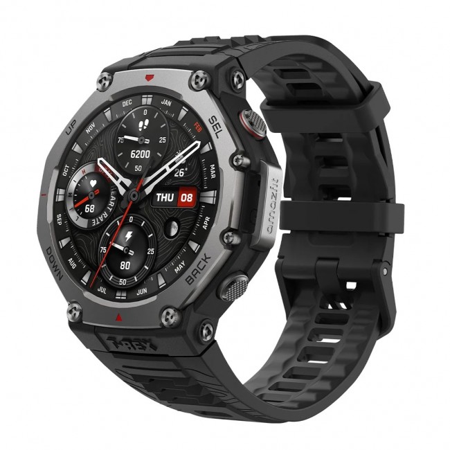 Amazfit T-Rex 3 смарт часовник, 48 mm, Onyx Amazfit T-Rex 3 смарт часовник, 48 mm, Onyx