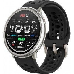 Amazfit Active 2 смарт часовник, черен, със силиконова каишка