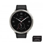 Amazfit Active 2 Premium смарт часовник, 44 мм, 1,32″ AMOLED, кожена каишка, черен