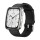 Amazfit Active 2 Square NFC смарт часовник с кожена каишка, черен