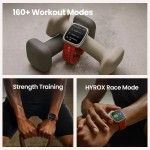 Amazfit Active 2 Square NFC смарт часовник с кожена каишка, черен