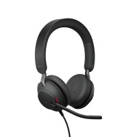 Jabra Evolve2 40 SE жични стерео слушалки, USB-A/USB-C, UC, черни