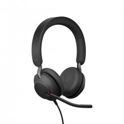 Jabra Evolve2 40 SE жични стерео слушалки, USB-A/USB-C, UC, черни