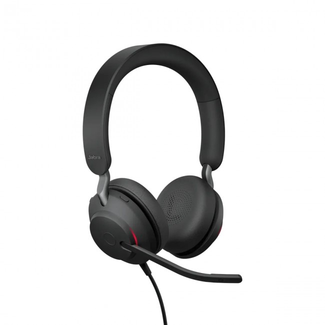 Jabra Evolve2 40 SE жични стерео слушалки, USB-A/USB-C, UC, черни Jabra Evolve2 40 SE жични стерео слушалки, USB-A/USB-C, UC, черни