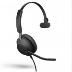 Jabra EVOLVE2 40 SE жична моно слушалка USB-C/A UC, черна Jabra EVOLVE2 40 SE жична моно слушалка USB-C/A UC, черна