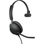 Jabra EVOLVE2 40 SE жична моно слушалка USB-C/A UC, черна Jabra EVOLVE2 40 SE жична моно слушалка USB-C/A UC, черна