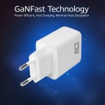 ACT AC2170 зарядно с Power Delivery PPS, GaNFast и QuickCharge, 65 W, 3 порта USB-C/USB-A ACT AC2170 зарядно с Power Delivery PPS, GaNFast и QuickCharge, 65 W, 3 порта USB-C/USB-A