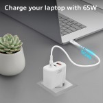 ACT AC2170 зарядно с Power Delivery PPS, GaNFast и QuickCharge, 65 W, 3 порта USB-C/USB-A ACT AC2170 зарядно с Power Delivery PPS, GaNFast и QuickCharge, 65 W, 3 порта USB-C/USB-A