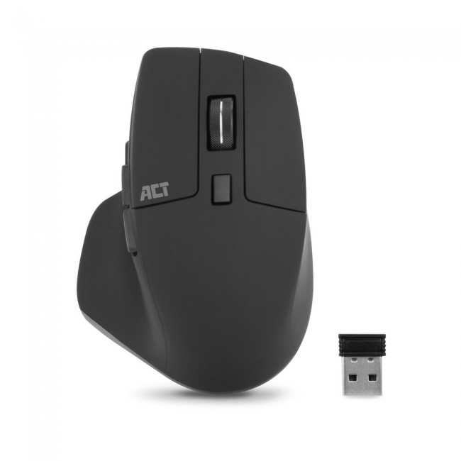 ACT AC5146 безжична ергономична мишка, безшумна, 2400 DPI, Bluetooth и USB-A приемник